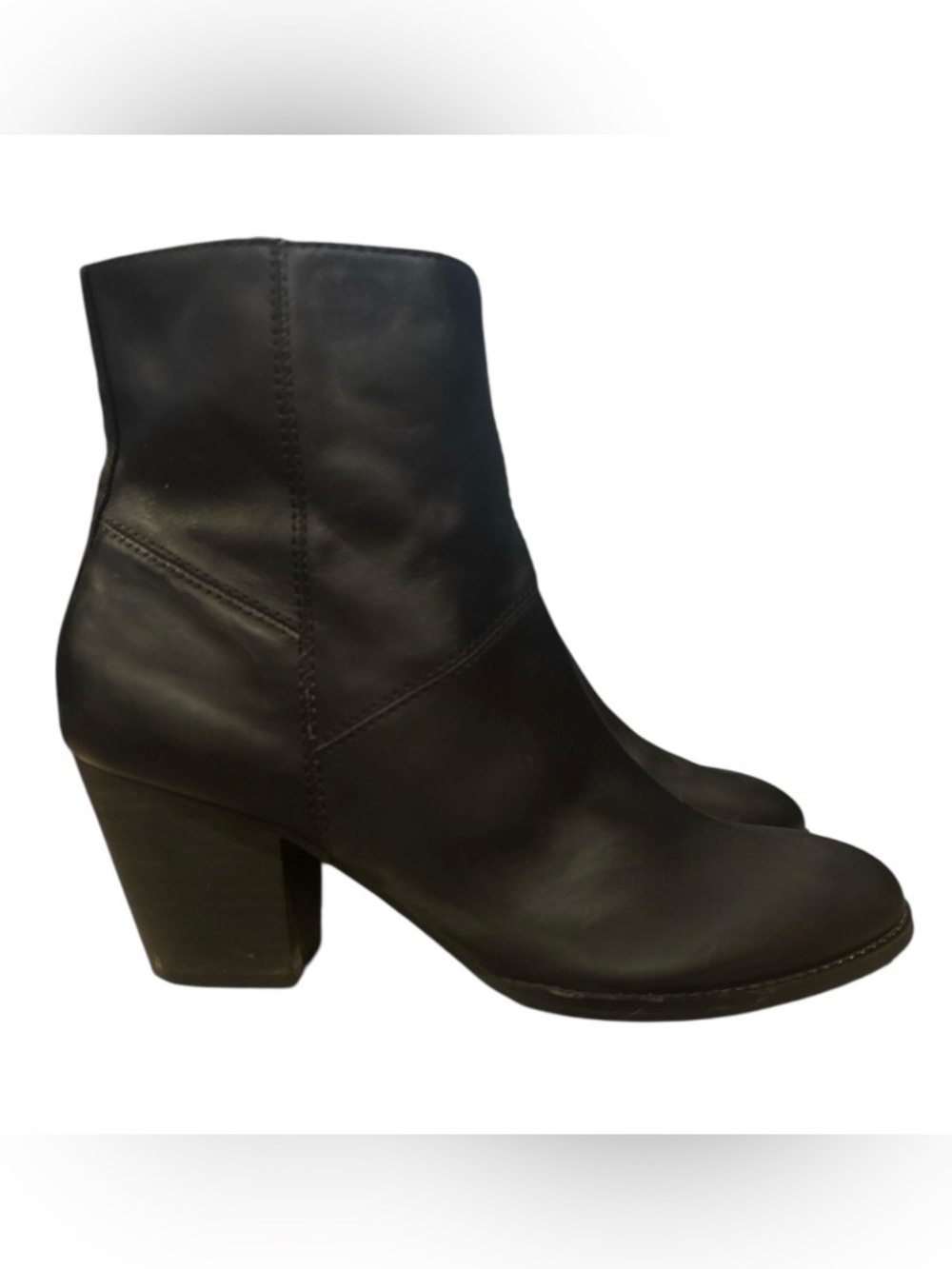 Authentic Frye black leather designer ankle boots sz 9 - Picture 3 of 13